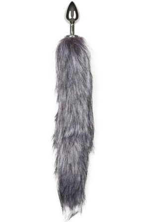 Fox Tail Plug No. 6 Silver - Woome.pl