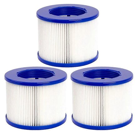 3 stk Type VI Filter Spa Filter for Spa & De fleste boblebad, massasjebassenger, oppblåsbare basseng, svømmebassenger (FMY) Som vist