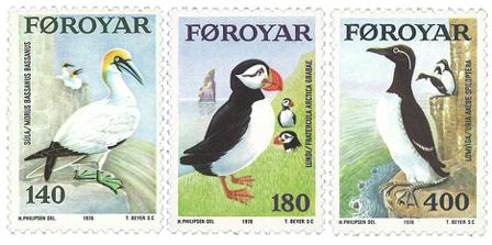 Færøerne 1978 - AFA 30-32 - Postfrisk sæt