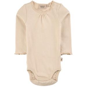 Wheat Eggshell Rib Lace Baby Body 62 cm - All in ones - 62 cm - Cream
