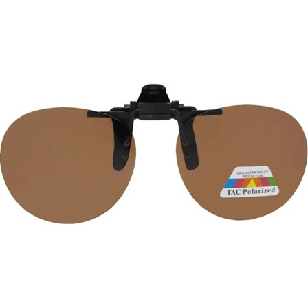 2025 Seneste Model Runde Polariserede Flip-op Clip-on Solbriller Sort Stel Polariserede Amber Linser