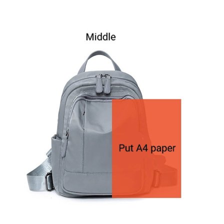 Vedenpitävä reppu, muodikas naisten matkareppu, yksivärinen naisten olkalaukku