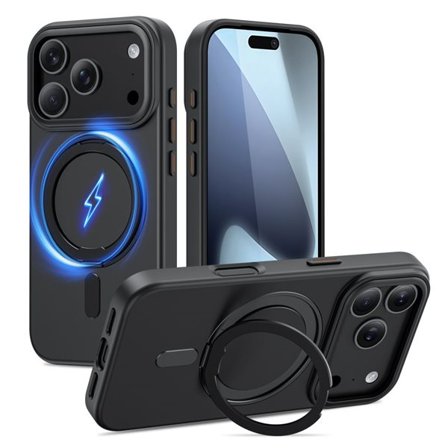 Tech-Protect MagRing MagSafe-etui for iPhone 17 Pro Max - matt svart