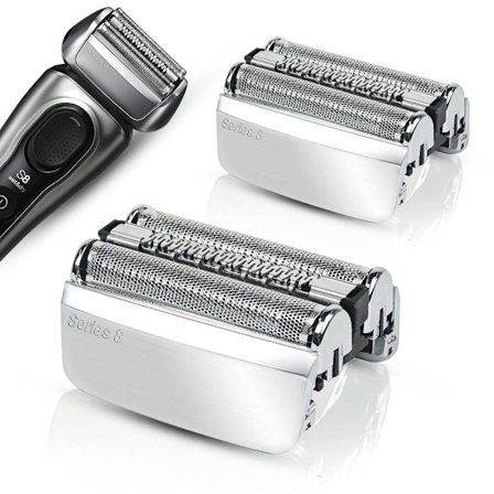 2-pakning 83M - Hovedbarbermaskin for Braun Series 8 Reservedeler 8370cc 8350s 8320s 8325s 8340s - Barbermaskin Reservedeler Barberblader Folie