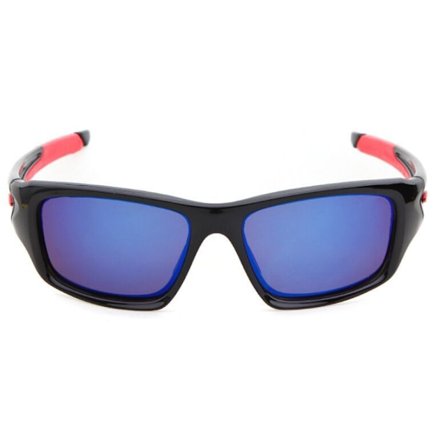 Sorte og røde cykelbriller