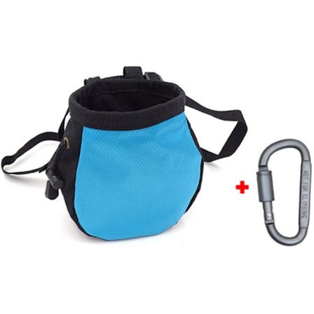 Liitupussi - Kiipeilyliitupussi - Karabinerilla - Soveltuu kalliokiipeilyyn ja voimisteluun - Sininen