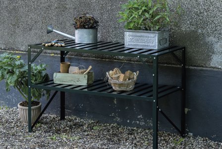 Halls 70128 Växthusbord 2 nivåer Grön, Växthus & orangerier