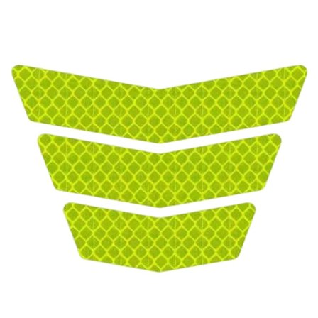 3 STK reflekterende klistremerke Nattvarselskilt GRØNN