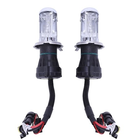 2X Pære AUTO HID BI-Xenon Beam HI / LOW Pære H4 (55W, 6000K)