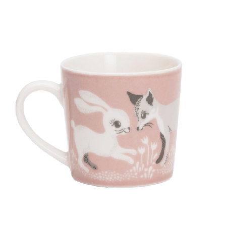 Littlephant Porslinsmugg Liten Fairytale Fox Muggar & koppar Rosa