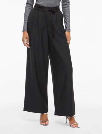 Vila Vicatalina Hw Wide Pants/1 - Black - 40