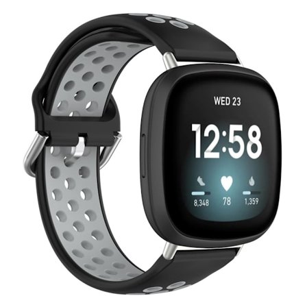 Sportarmbånd Fitbit Versa 4/Sense 2 Sort/Grå
