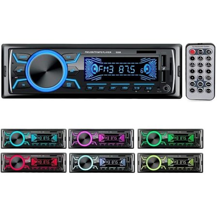 1 stk Bilradio Bluetooth bilradio, 1din bilradio, 4x60w bil