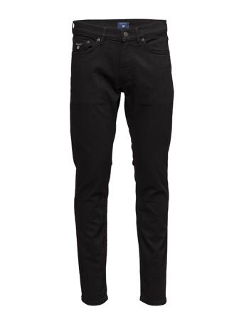 Slim Gant Jeans Slimmade Jeans Svart GANT