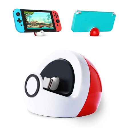 Mini laddning docka kompatibel med Nintendo switch och switch lite portabel dockningsstation