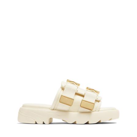 Bottega Veneta, Sliders Biały, Kobieta, Rozmiar: 36 EU