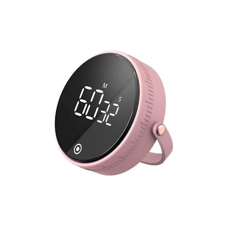 (Farge: Rosa) Kjøkkenstoppeklokke, Digital Timer, Manuell Nedtelling,