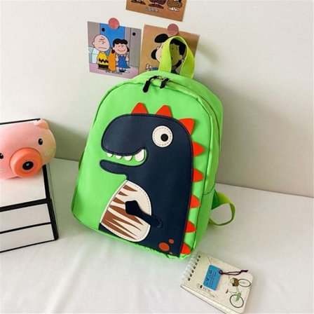 Dinosaurieryggsäck med stor kapacitet Skolväska för barn GRÖN - spot sales