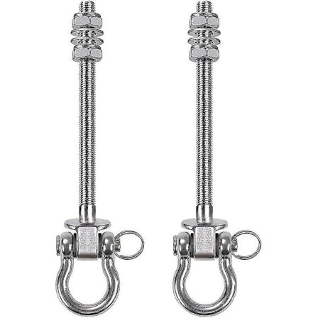 Kraftige huskerfester (sett med 2) - 800 kg kapasitet, rustfritt stål