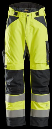Snickers Workwear 6639 Vinterbyxa gul/svart XL, Kläder