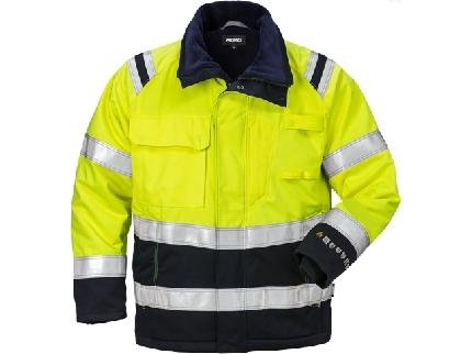 Flam Vinterjacka Varsel Gul/Marin XS - Lyreco - Arbetskläder - Arbetsjackor - Varseljackor