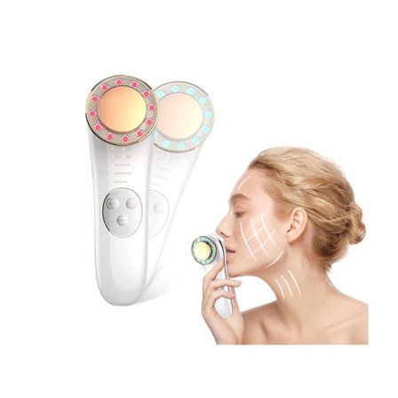 Es-1022 Ansigtsmassager 7 i 1 Ansigts- og halsplejemaskine Guld