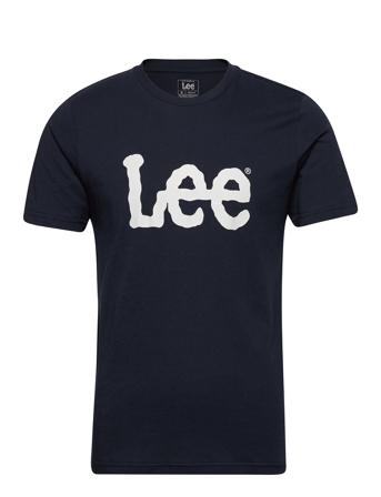 Wobbly Logo Tee T-shirt Navy Lee Jeans