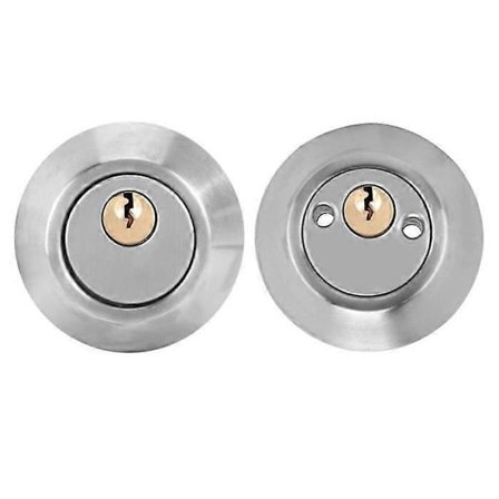 Dobbel Sylinderlås Dobbel Sylinder Stål Sikkerhetsdørbolt med Lås på Begge Sider for Dører