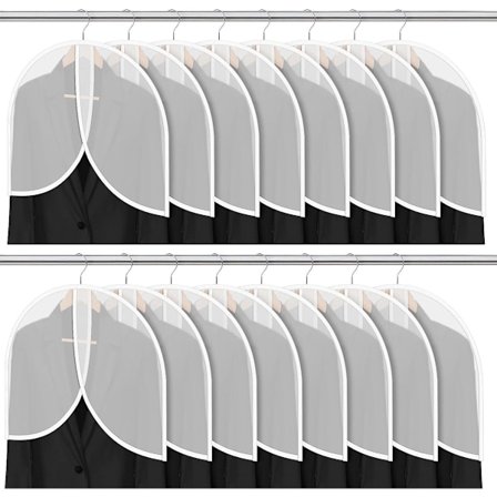 25 vaatesettiä vaatteiden ripustamiseen, pölysuojat (61 cm x 45,7 cm)