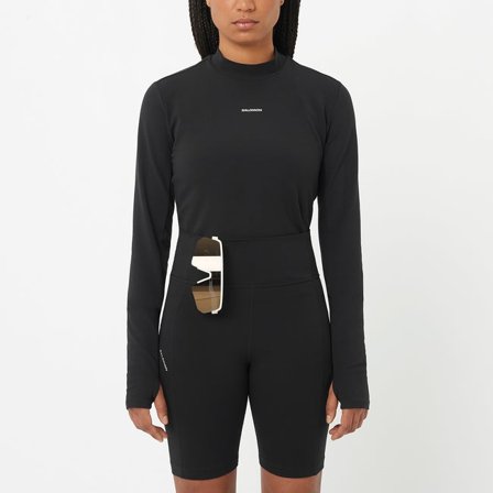 Salomon - T-shirt met lange mouwen voor vrouwen Shakeout Bliss - Deep Black