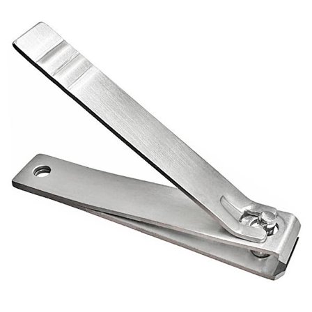 Store neglesaks med rett kant for tånegler, rustfritt stål, for menn og kvinner, tykke negler