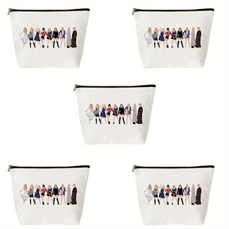 1/5/10 ST Sminkväska för Musikälskare, Present till Sångare, Sminkväska för Kvinnor och Flickor_TF_TF