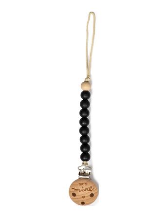 Pacifier Strap Black Baby & Maternity Pacifiers & Accessories Pacifier Clips Svart That's Mine