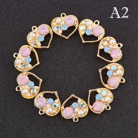 10 St Rhinestone Kärlekshänge Örhänge Att Göra Hänge Armband