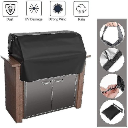 32-37 tommers grilltrekk Island Bbq innebygd grill topptrekk Heavy Duty vanntett gassgrill