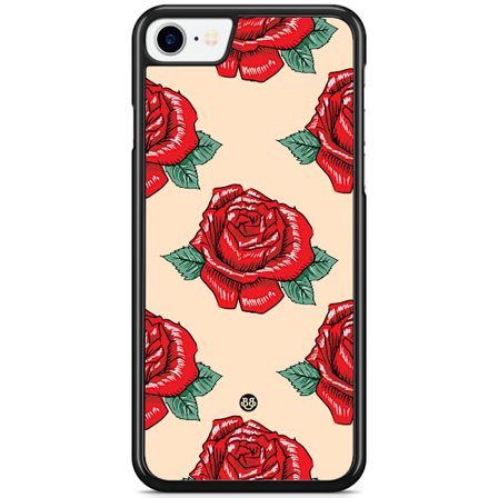 Bjornberry Skal iPhone 8/SE (2020/2022) - Rosor Mönster