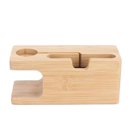 Bambu Älypuhelimen Kellon Latausteline Säilytysteline Olohuoneeseen Makuuhuoneeseen