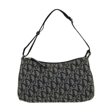 Dior Vintage, Pre-owned Shoulder Bags Blauw, Dames, Maat:ONE Size,Canvas
