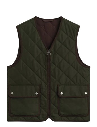 Quilted Fleece Vest Green GANT