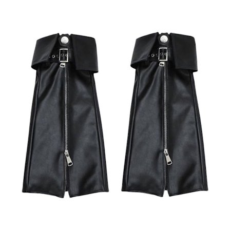 Kvinder Piger Rock Punk Lynlåse Lange Benvarmere Læder Lårhøje Støvle Strømper Vinter Varme Ben Sokker Streetwear Gaver