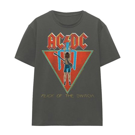 AC/DC Unisex Vuxen Flick of the Switch T-Shirt M Kolgrå