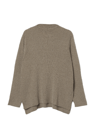 Å WOMAN Loungetröja i chenille LARA Stickat Brun XL