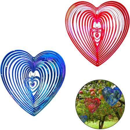 Hängande vindsnurror 3DArt Kinetic Mandala Wind Chimes,2 st