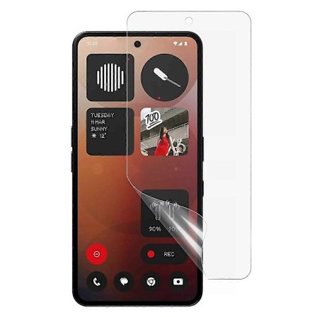 Yhteensopiva Nothing Phone (3a) (3a) Pro -näytönsuojakalvon kanssa, PET, kuplaton, erittäin kirkas - Täydellinen