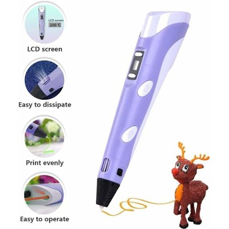 3D-tulostuskynä - 1,75 mm ABS- ja PLA-yhteensopiva 3D-tulostuskynä