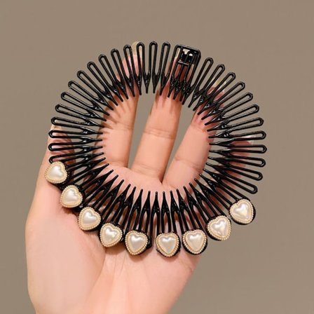 Rhinestone hårkam Bølget hårbøyle 8 8