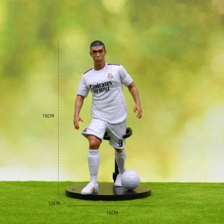 6 stk Nye Fotballstjerner FIFA C.Ronaldo Messi Mbappe Modell Dukker Tegneserie Søte Actionfigurer Biltilbehør Fotballfans Gaver-Perfekt
