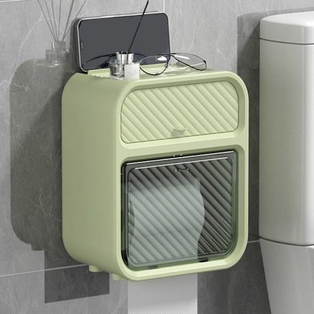 Toiletpapirholder opbevaringsstativ GRØN