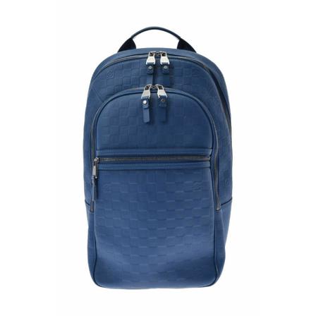 Louis Vuitton Vintage, Backpacks Blauw, Heren, Maat:ONE Size,leer