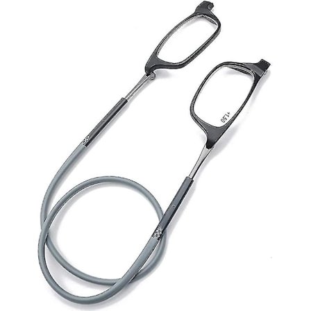 Magnetiske hengende nakkebriller bærbare sammenleggbare Tr90 lesebriller for menn kvinner